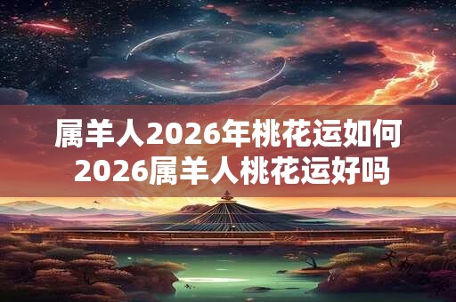 属羊人2026年桃花运如何 2026属羊人桃花运好吗