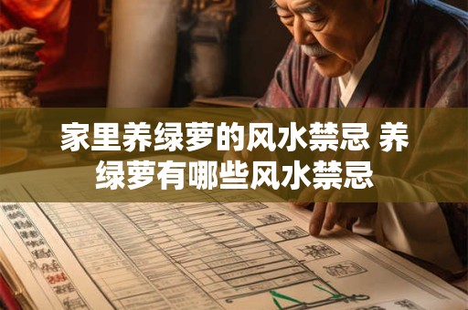 家里养绿萝的风水禁忌 养绿萝有哪些风水禁忌