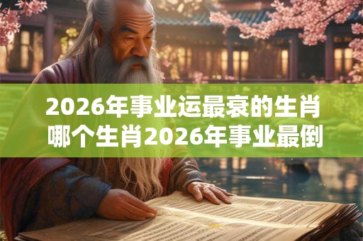 2026年事业运最衰的生肖 哪个生肖2026年事业最倒霉