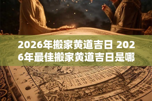 2026年搬家黄道吉日 2026年最佳搬家黄道吉日是哪天 2026年搬家黄道吉日 2026年最佳搬家黄道吉日是哪天