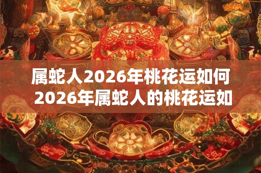 属蛇人2026年桃花运如何 2026年属蛇人的桃花运如何 属蛇人2026年桃花运如何 2026年属蛇人的桃花运如何