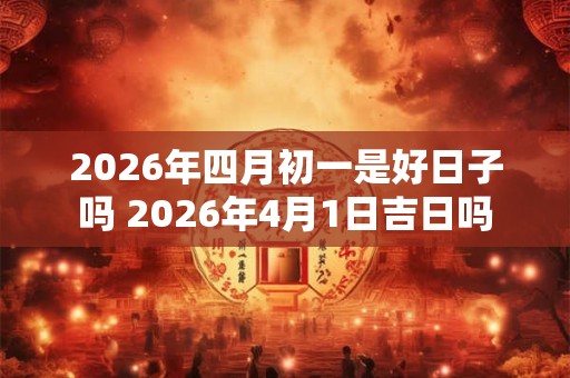 2026年四月初一是好日子吗 2026年4月1日吉日吗