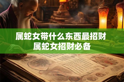 属蛇女带什么东西最招财 属蛇女招财必备 属蛇女带什么东西最招财 属蛇女招财必备