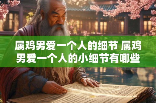 属鸡男爱一个人的细节 属鸡男爱一个人的小细节有哪些