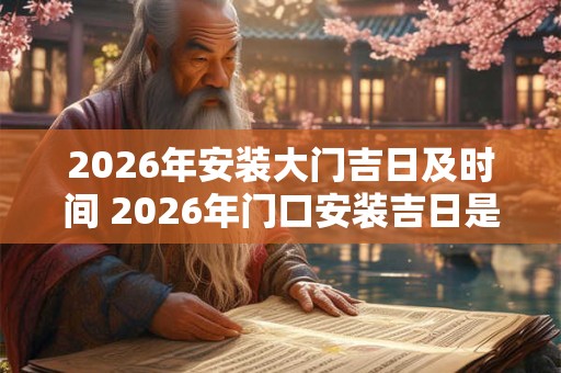 2026年安装大门吉日及时间 2026年门口安装吉日是什么