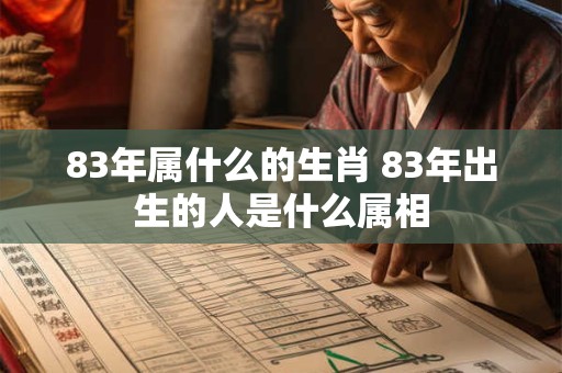 83年属什么的生肖 83年出生的人是什么属相