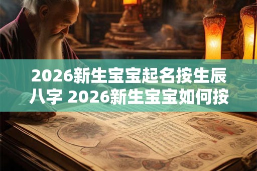 2026新生宝宝起名按生辰八字 2026新生宝宝如何按生辰八字取名