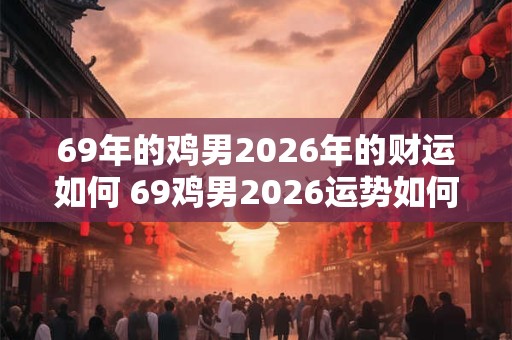 69年的鸡男2026年的财运如何 69鸡男2026运势如何 69年的鸡男2026年的财运如何 69鸡男2026运势如何
