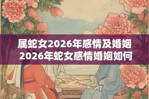属蛇女2026年感情及婚姻 2026年蛇女感情婚姻如何