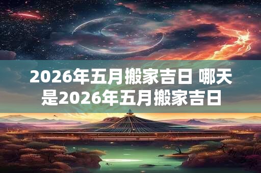 2026年五月搬家吉日 哪天是2026年五月搬家吉日 2026年五月搬家吉日 哪天是2026年五月搬家吉日