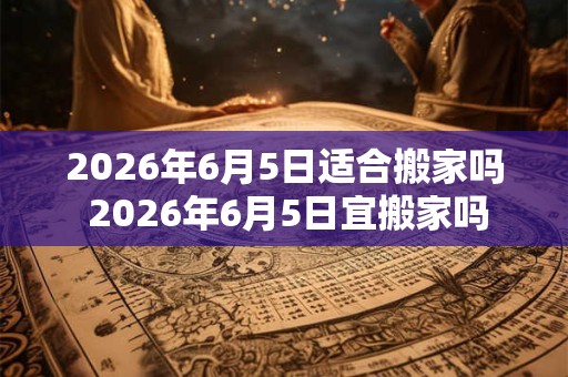 2026年6月5日适合搬家吗 2026年6月5日宜搬家吗
