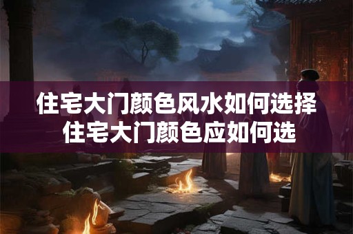 住宅大门颜色风水如何选择 住宅大门颜色应如何选