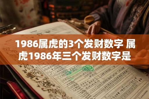 1986属虎的3个发财数字 属虎1986年三个发财数字是什么 1986属虎的3个发财数字 属虎1986年三个发财数字是什么