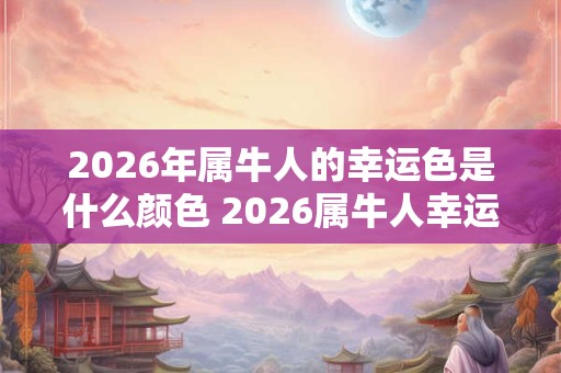 2026年属牛人的幸运色是什么颜色 2026属牛人幸运色