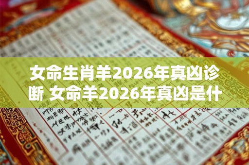 女命生肖羊2026年真凶诊断 女命羊2026年真凶是什么 女命生肖羊2026年真凶诊断 女命羊2026年真凶是什么