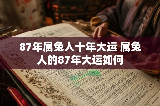 87年属兔人十年大运 属兔人的87年大运如何 87年属兔人十年大运 属兔人的87年大运如何