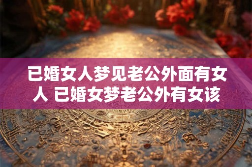 已婚女人梦见老公外面有女人 已婚女梦老公外有女该如何解 已婚女人梦见老公外面有女人 已婚女梦老公外有女该如何解