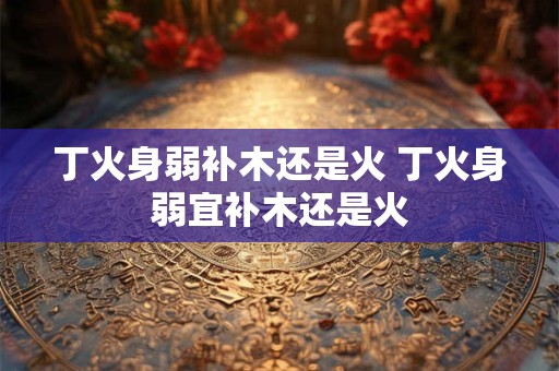 丁火身弱补木还是火 丁火身弱宜补木还是火 丁火身弱补木还是火 丁火身弱宜补木还是火