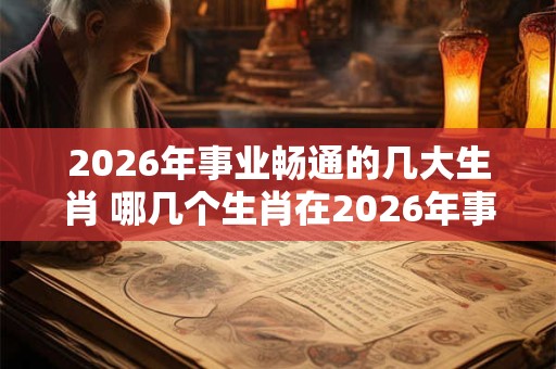 2026年事业畅通的几大生肖 哪几个生肖在2026年事业畅通 2026年事业畅通的几大生肖 哪几个生肖在2026年事业畅通