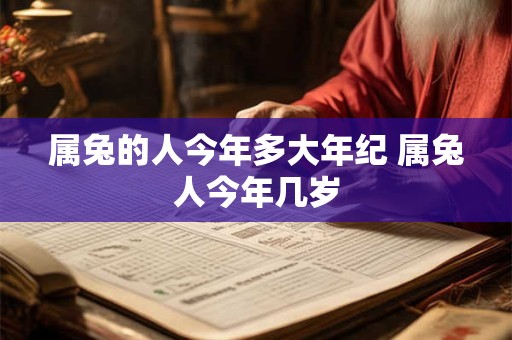 属兔的人今年多大年纪 属兔人今年几岁