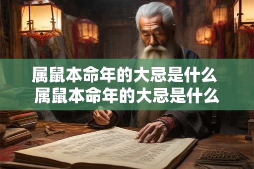 属鼠本命年的大忌是什么 属鼠本命年的大忌是什么 属鼠本命年的大忌是什么 属鼠本命年的大忌是什么