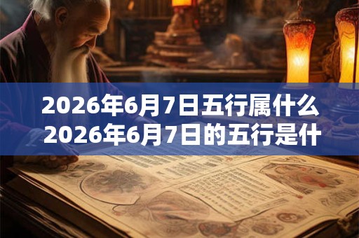 2026年6月7日五行属什么 2026年6月7日的五行是什么 2026年6月7日五行属什么 2026年6月7日的五行是什么