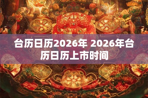 台历日历2026年 2026年台历日历上市时间 台历日历2026年 2026年台历日历上市时间