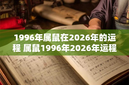 1996年属鼠在2026年的运程 属鼠1996年2026年运程 1996年属鼠在2026年的运程 属鼠1996年2026年运程