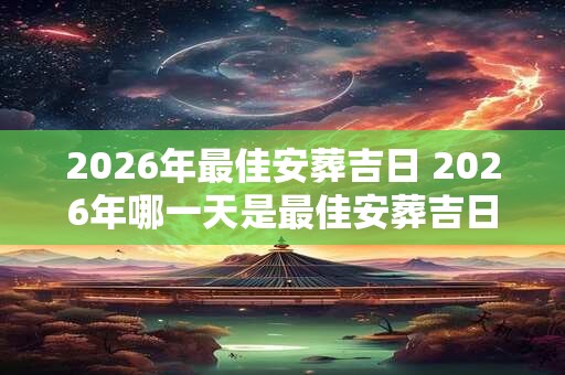 2026年最佳安葬吉日 2026年哪一天是最佳安葬吉日