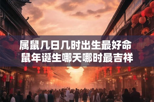 属鼠几日几时出生最好命 鼠年诞生哪天哪时最吉祥