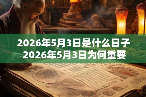 2026年5月3日是什么日子 2026年5月3日为何重要