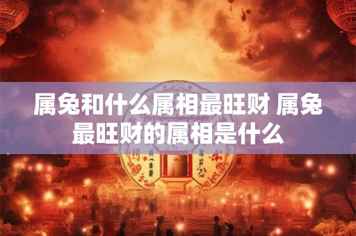 属兔和什么属相最旺财 属兔最旺财的属相是什么