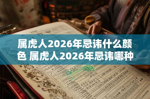 属虎人2026年忌讳什么颜色 属虎人2026年忌讳哪种颜色