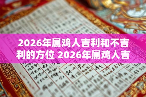 2026年属鸡人吉利和不吉利的方位 2026年属鸡人吉凶方位查询
