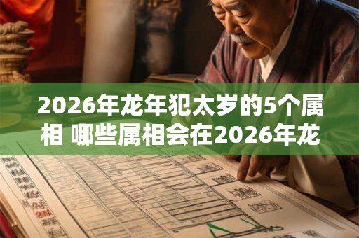 2026年龙年犯太岁的5个属相 哪些属相会在2026年龙年犯太岁 2026年龙年犯太岁的5个属相 哪些属相会在2026年龙年犯太岁