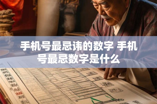 手机号最忌讳的数字 手机号最忌数字是什么 手机号最忌讳的数字 手机号最忌数字是什么