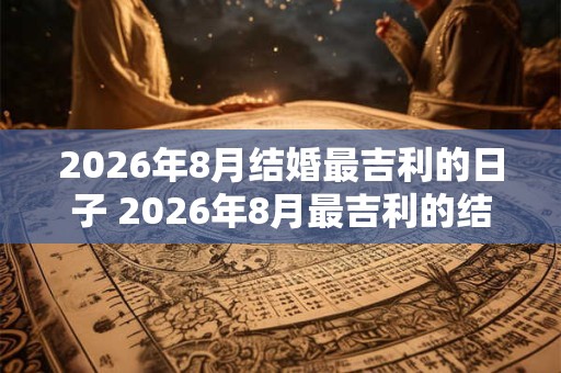 2026年8月结婚最吉利的日子 2026年8月最吉利的结婚日 2026年8月结婚最吉利的日子 2026年8月最吉利的结婚日