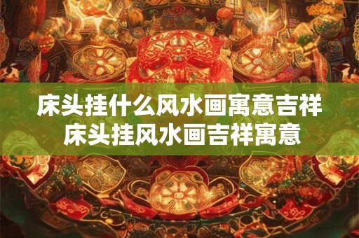 床头挂什么风水画寓意吉祥 床头挂风水画吉祥寓意 床头挂什么风水画寓意吉祥 床头挂风水画吉祥寓意