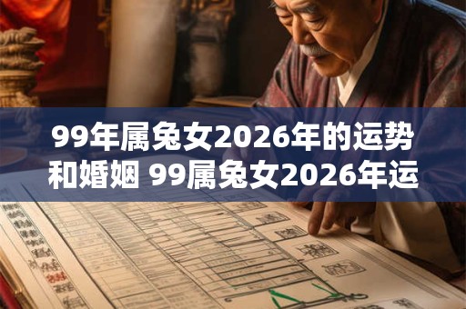 99年属兔女2026年的运势和婚姻 99属兔女2026年运势及婚姻如何 99年属兔女2026年的运势和婚姻 99属兔女2026年运势及婚姻如何