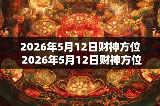 2026年5月12日财神方位 2026年5月12日财神方位在哪