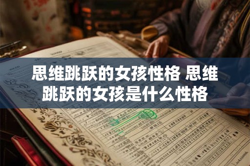 思维跳跃的女孩性格 思维跳跃的女孩是什么性格