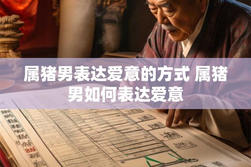 属猪男表达爱意的方式 属猪男如何表达爱意 属猪男表达爱意的方式 属猪男如何表达爱意