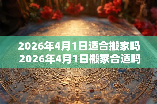 2026年4月1日适合搬家吗 2026年4月1日搬家合适吗
