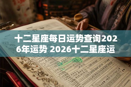 十二星座每日运势查询2026年运势 2026十二星座运势查询 十二星座每日运势查询2026年运势 2026十二星座运势查询