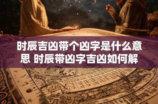 时辰吉凶带个凶字是什么意思 时辰带凶字吉凶如何解释