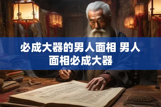 必成大器的男人面相 男人面相必成大器 必成大器的男人面相 男人面相必成大器