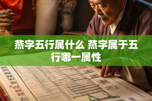 燕字五行属什么 燕字属于五行哪一属性 燕字五行属什么 燕字属于五行哪一属性