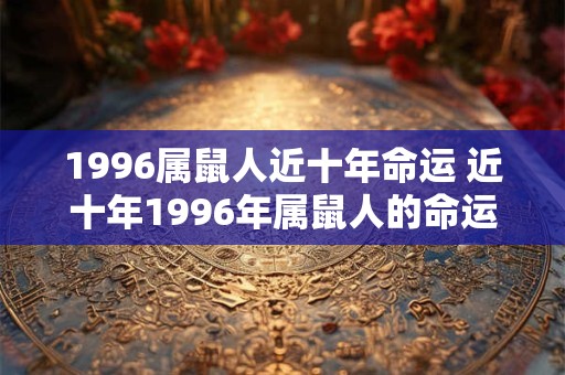 1996属鼠人近十年命运 近十年1996年属鼠人的命运如何 1996属鼠人近十年命运 近十年1996年属鼠人的命运如何