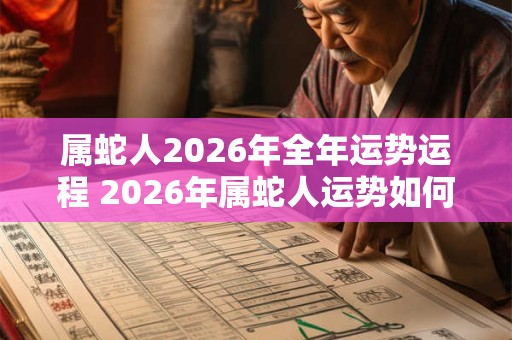 属蛇人2026年全年运势运程 2026年属蛇人运势如何 属蛇人2026年全年运势运程 2026年属蛇人运势如何