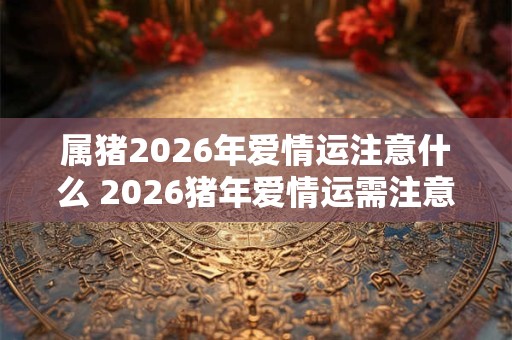 属猪2026年爱情运注意什么 2026猪年爱情运需注意啥 属猪2026年爱情运注意什么 2026猪年爱情运需注意啥